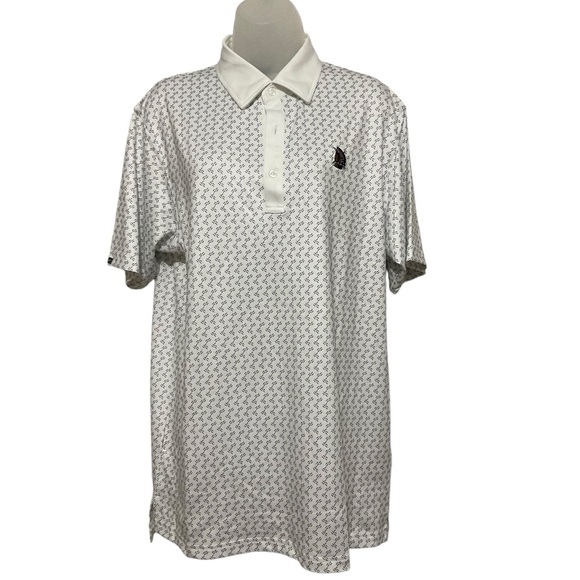 ⛳️ DUNNING | SHINNECOCK HILLS GOLF CLUB POLO SHIRT | RARE! | MED | NWT $95 - Picture 3 of 6